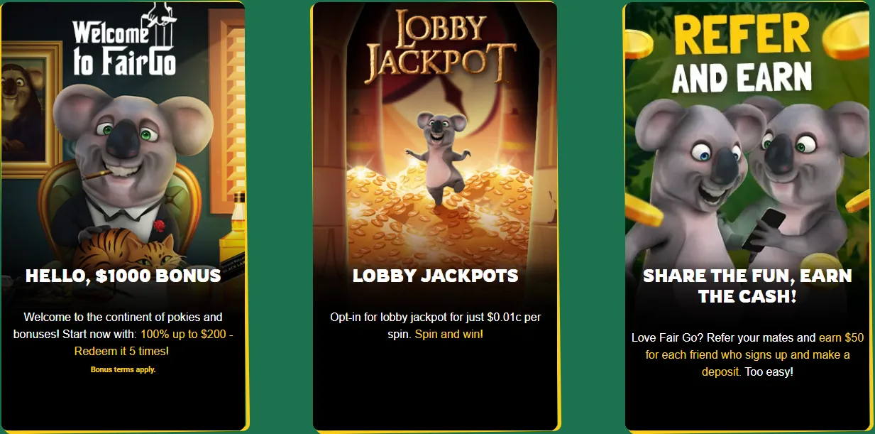 Fair Go Casino Bonuses and Promotions